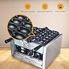 Egg Shaped Waffle Maker,Smiling Face Waffle Maker,Non-Stick Teflon Coating,50-300C/122-572F Adjustable