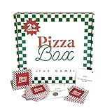 Pizza Box Party Game – 100 Rule Cards & Dry-Erase Board for Endless Fun | Adult Party Game for College, Tailgates & Game Night | 2+ Players