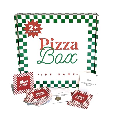 Pizza Box Party Game – 100 Rule Cards & Dry-Erase