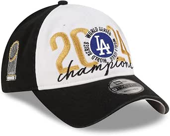 New Era 9TWENTY Los Angeles Dodgers 2024 World Series Champions Adjustable Strapback Cap, Black