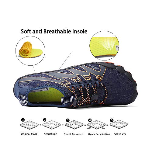 Xidiso Mens Womens Water Shoes Lightweight Quick Dry Barefoot For Swim Diving Surf Aqua Socks Sports Pool Beach Walking Yoga #TOP3
