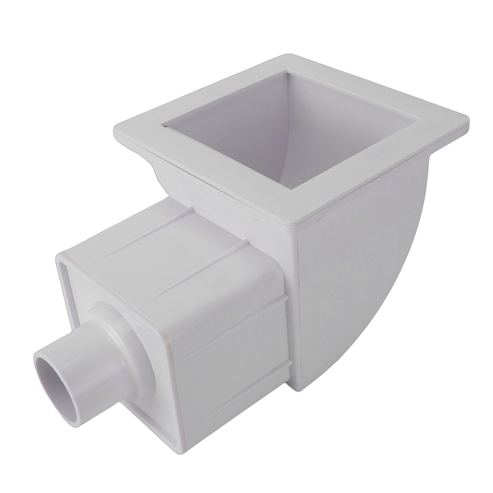 Sxhlseller Skimmer para Piscina sobre el Suelo, Kit de Skimmer a Través de la Pared con Cesta de Desechos Grande, Plástico ABS para Aberturas de Pared de Piscina Estándar