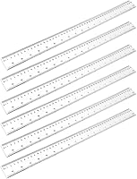 Vista 11 de NUOBESTY 16 reglas de plástico transparente rectas, regla de dibujo, herramienta de medición de dibujo, suministros escolares para estudiantes