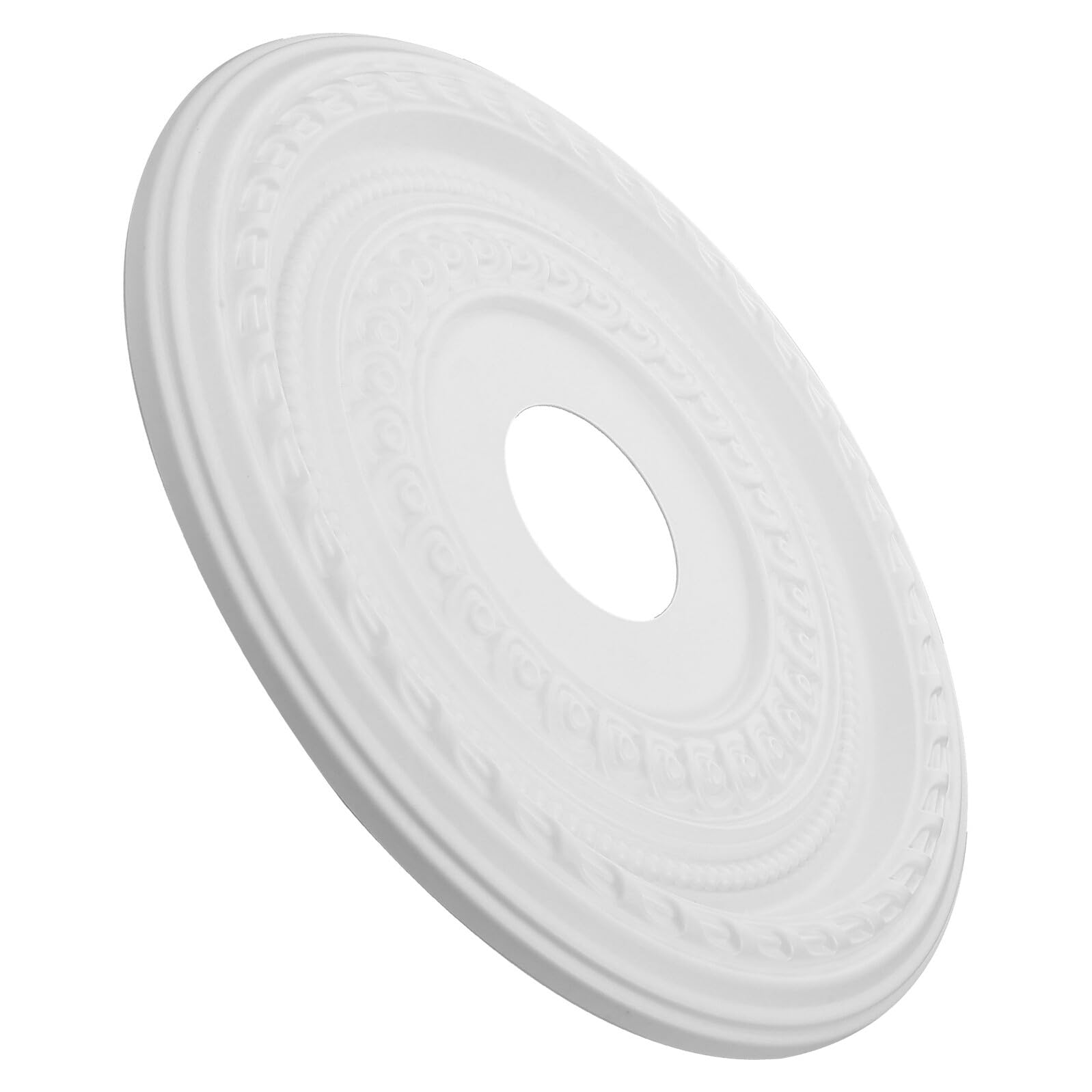 Médaillon de plafond chic NUOBESTY en polyuréthane pour moulure moulée