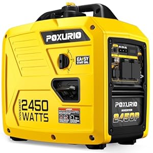 2450-Watt Portable Inverter Generator for Home Use