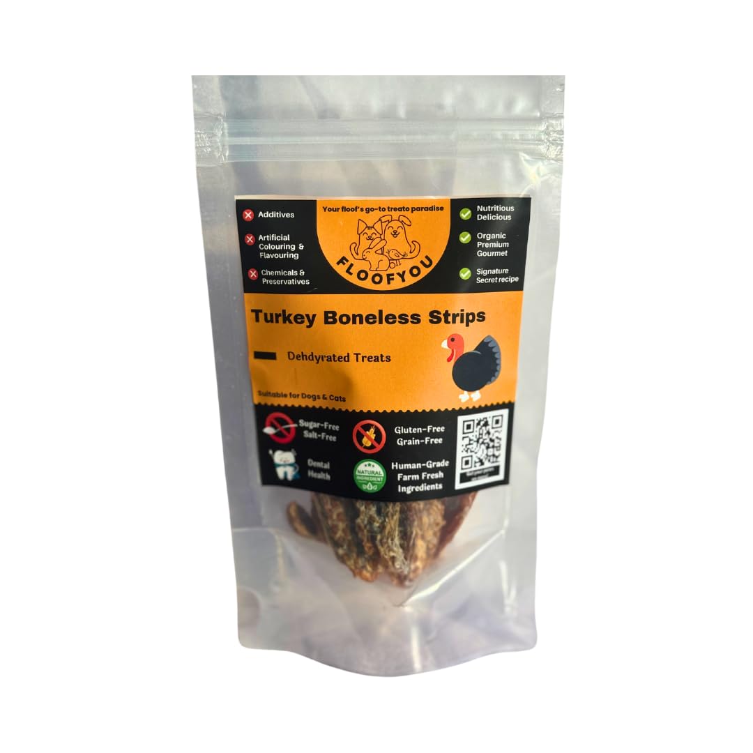 FloofYou Turkey Breast Jerky Strips Dehydrated Natural Healthy Dog Treat (B0CX9J5Q5F) Amazon Price History, Amazon Price Tracker