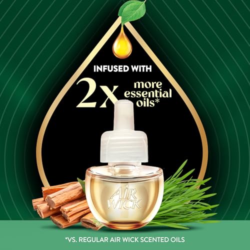 Air Wick Vibrant Plug-In Scented Oil Refills, 10 Count, Sweetgrass & Sandalwood, Air Freshener, Essential Oils, Eco Friendly - image 3