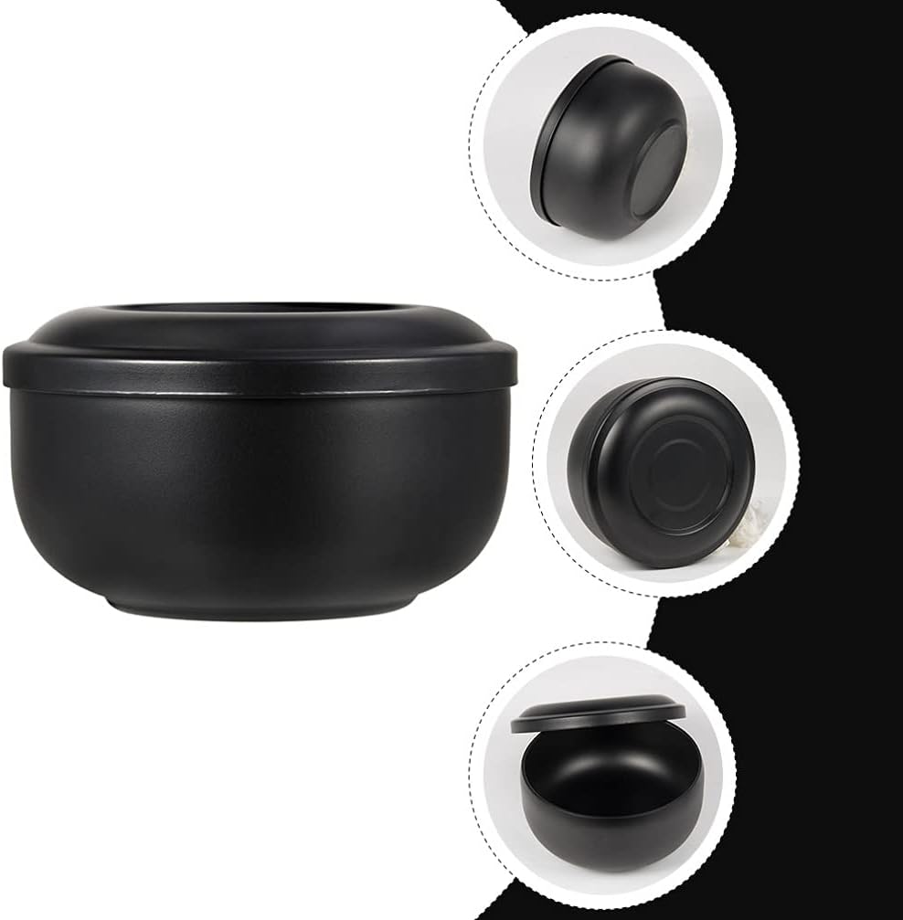 Beaupretty Stainless Steel Shaving Soap Bowl Shaving Mug for Shave Cream Soap Shaving Cup with Lid