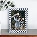 Handicrafts Home Blue Picture Frame, Handmade Bone inlay 5x7 Frame for Living Room, Bedroom, Office, Desk, Shelf & Gallery Wall, Boho & Coastal Home Decor, Gallery Wall, Mosaic Chevron Collection