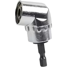 105 Right Angle Drill Adapter, Multi-Function Bent Screwdriver Bit, Corner Drill Attachment for Tight Spaces Short