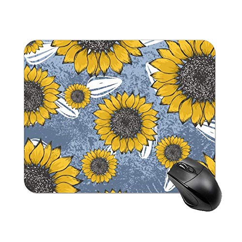 Preisvergleich Produktbild Sonnenblume, Rutschfestes mousepad auf gummibasis, Bürobedarf mauspad, Mausmatte