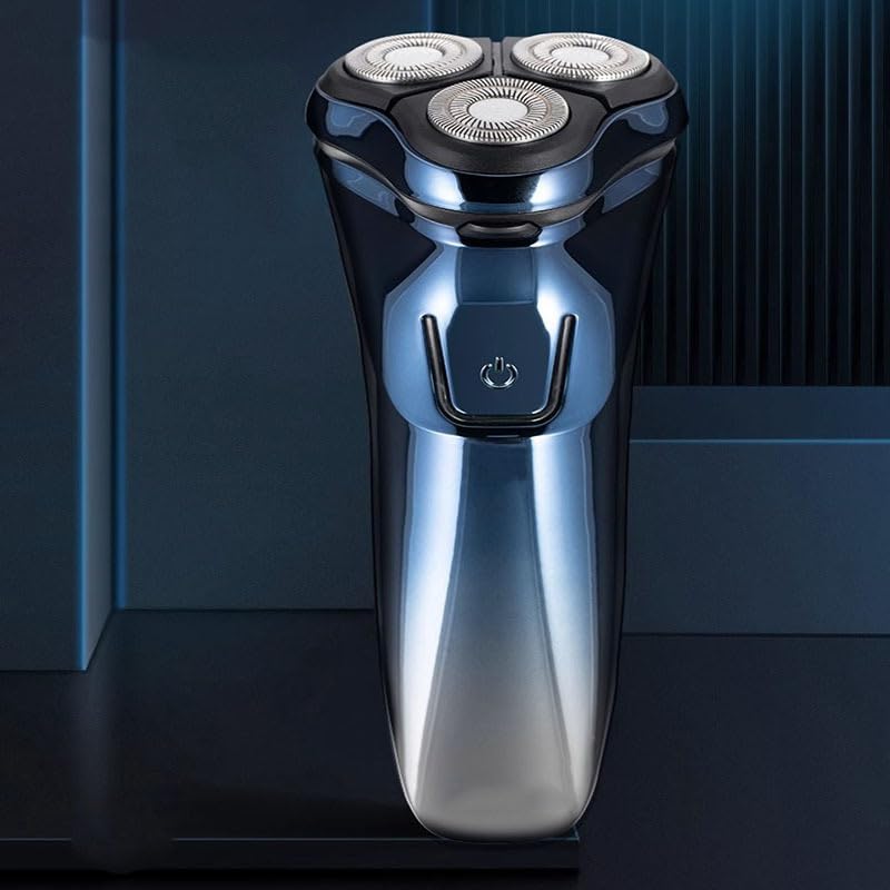 Herrenrasierer V1 Pro – Ultra-präzise 4D-Klingen und integrierter Trimmer für eine gründliche und angenehme Rasur(Blau)