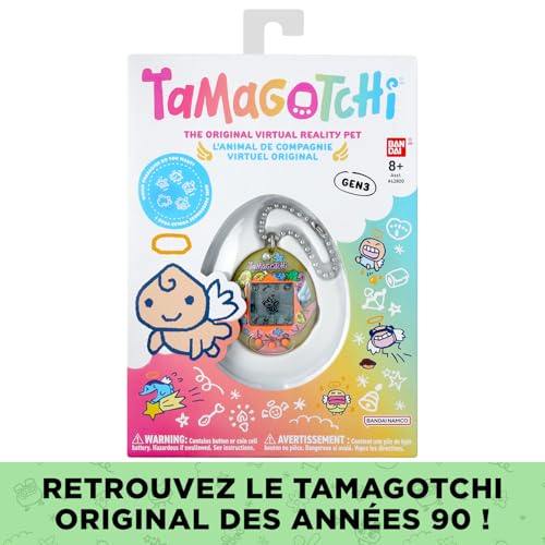 Jeu Électronique Bandai Tamagotchi Original Angel Bouquet – Animal Virtuel à Écran Couleur, 3 Boutons - vue 5