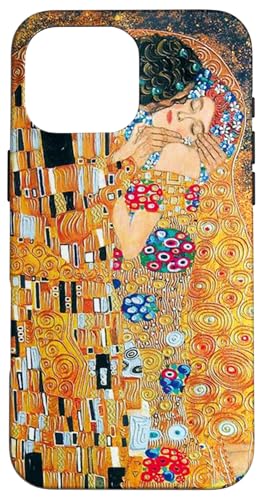 Dipinto Del Bacio Klimt Fine Art History Cover Telefono Custodia per iPhone 16 Pro Max