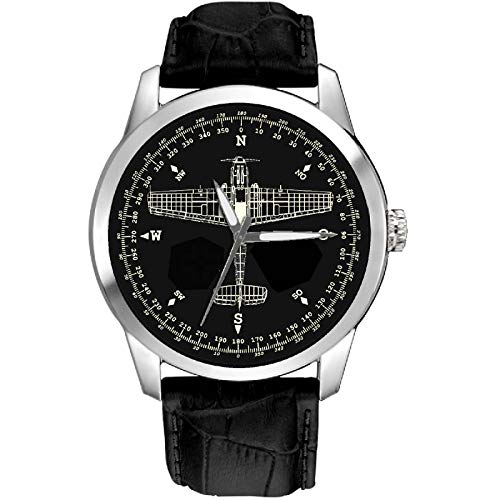 Messerschmitt 209 ME209 Luftwaffe Art de aviación WW-II 40 mm latón Reloj de Pulsera