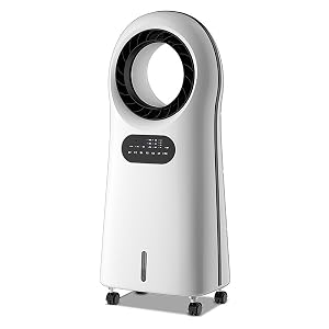 Residential Floor Standing Air Circulation Fan bladeless Fan Tower Fan Oscillating Cooling Fan with Remote Control 3-Speed Wind