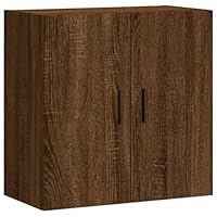 Armoire Murale Suspendue 3 Portes - 90x69.5x32.5 Cm, Bois, Rangement Salon, Salle à Manger