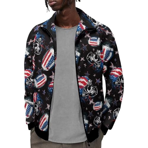 Image of Men's Lightweight Jackets Casual Full Zip Fleece Jacket Men Coats Fashion Long Sleeve Sweatshirt