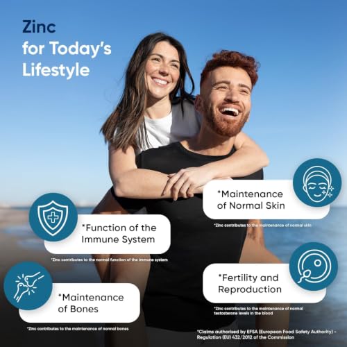 Zinco Integratore in 400 Compresse, Formula Vegana, 13 Mesi di Scorta, Compresse da 6,35mm, Integratore Zinc Bysglicinate, Lo Zinco Contribuisce alla Normale Funzione del Sistema Immunitario (EFSA) - Immagine 2