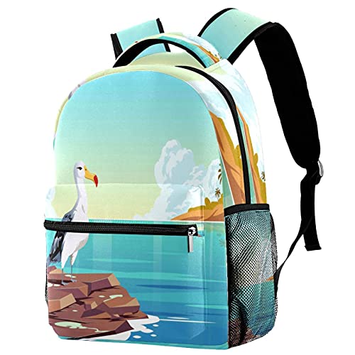 Mochila para evitar dolor de espalda infantil con correas adaptables y espacio de bebidas