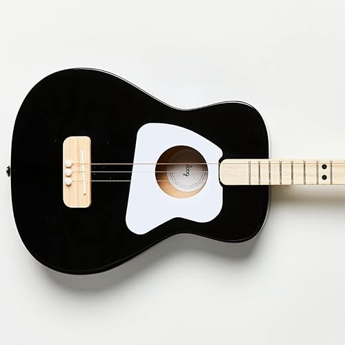 Miniatura 3 de Loog Pro - Guitarra acústica para niños de 3 cuerdas, edades 6+, con aplicación de aprendizaje y lecciones incluidas, color negro