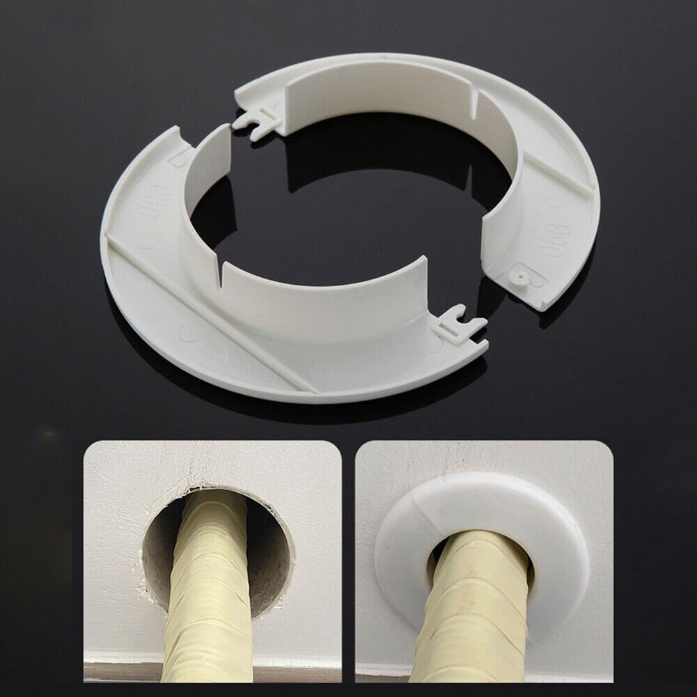 Copertura Per Fori In PP 50 Mm – Rosetta Per Tubi E Passaggio Cavi, Resistente Al Gelo E Alle Alte Temperature, Bianca