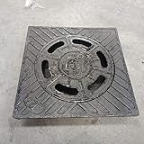  Sumidero campana Fundicion 25X25cms negro