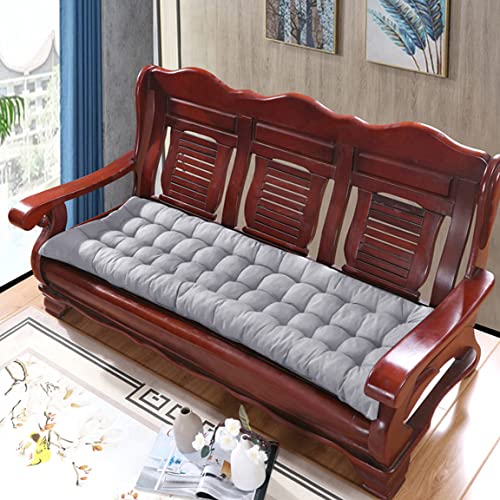 Coussin de banc de jardin 140x40 cm gris pour transformer vos bancs durs en lits de relaxation