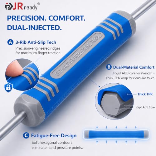 Image of JRready DRK-RT1B Deutsch Pin Removal Tool, Pin Socket Contact /Wedgelock Removal Tool, Suitable for Deutsch DT, DTM, DTV, DRB, DRCP and Strike Connectors (Pack of 2)