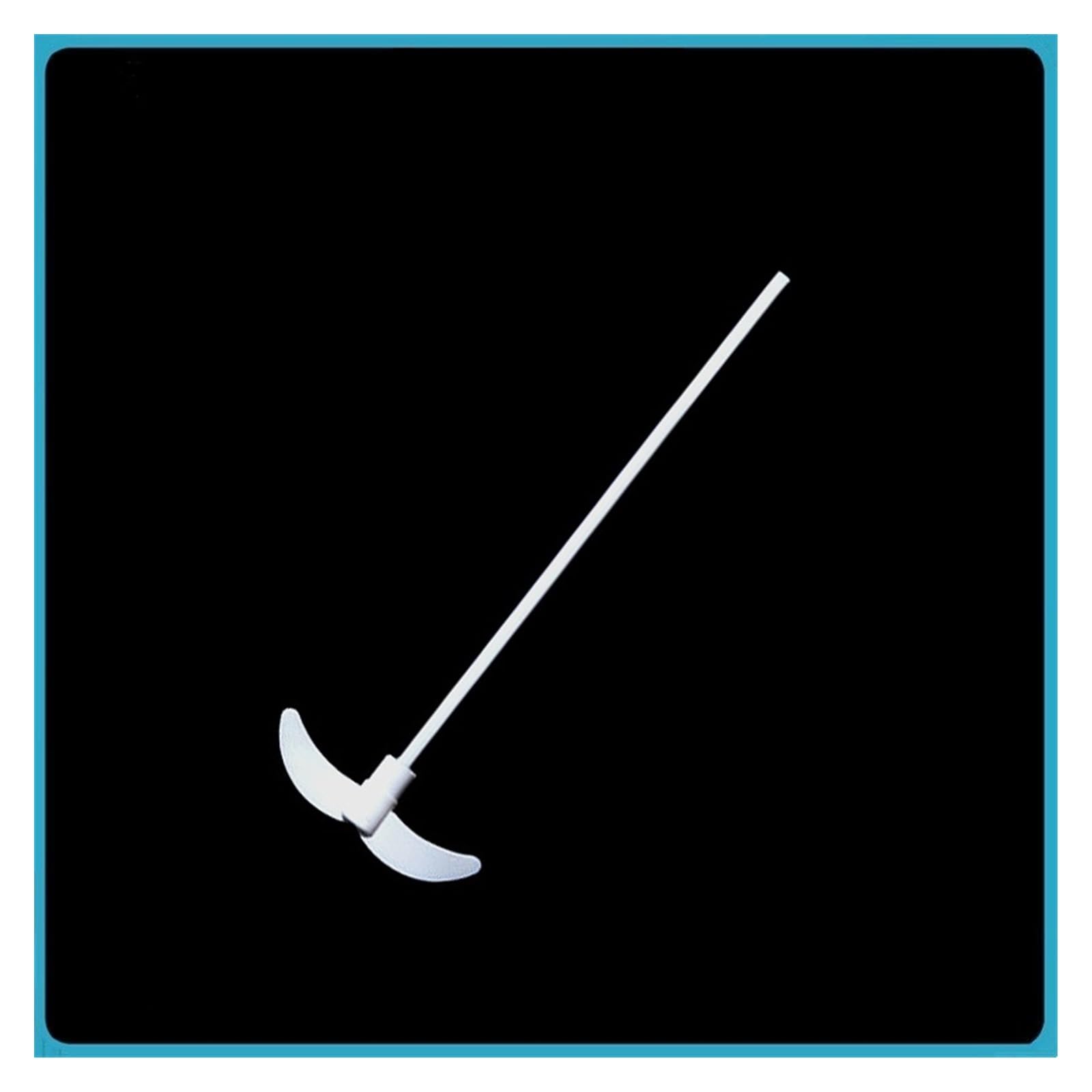 Agitador centrífugo PTFE Barra de agitación para eje de mezcla de media a alta velocidad, longitud de 550 mm, diámetro de agitación 110 mm, revestimiento de PTFE, 1/paquete