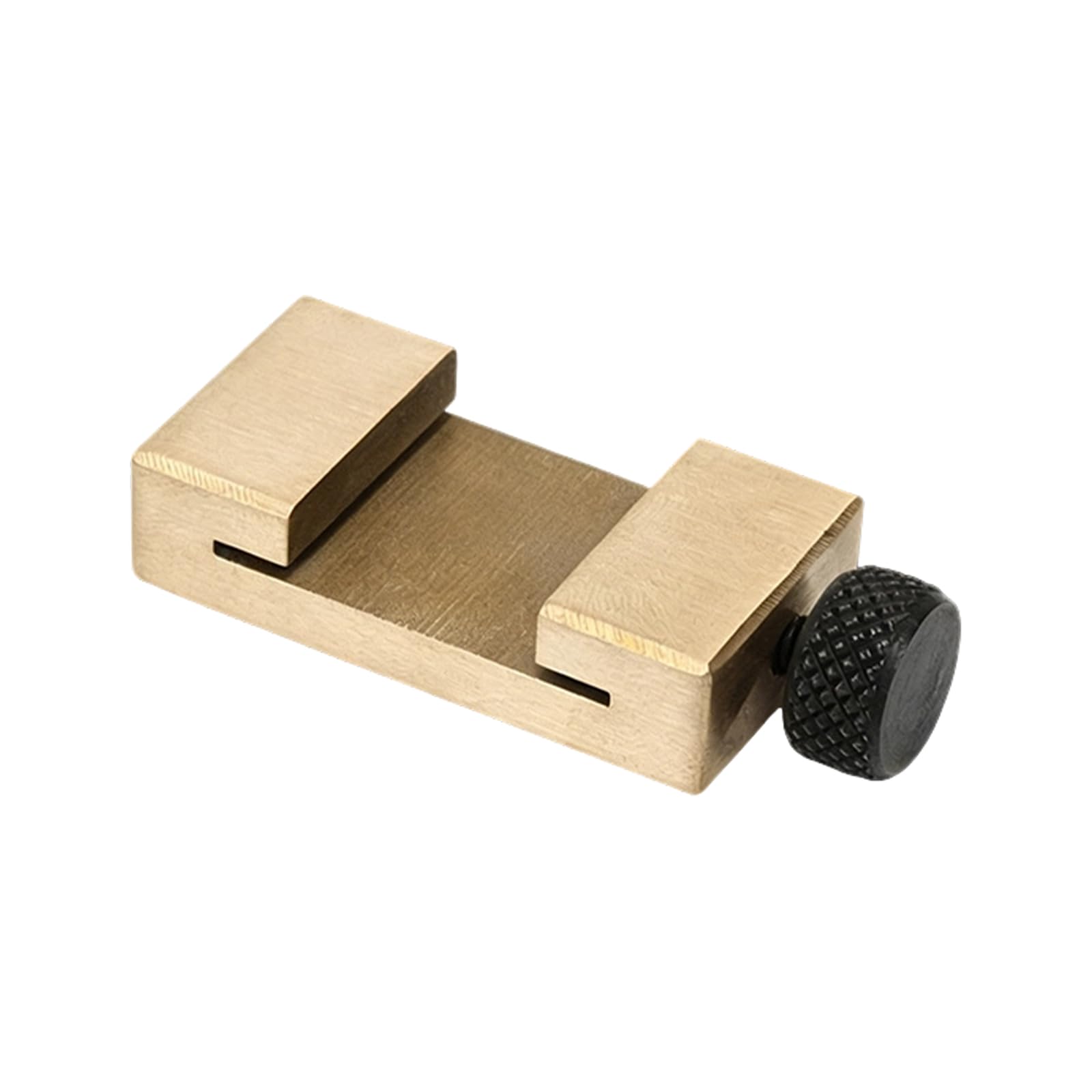 Thumb Screw Ruler Stop Gauge for Steel Rulers, Repeatable Measuring and Layout Positioning Block for Woodworking Ruler Locator Block Marking Stop Gauge Layout Scribing Repeat Line Marking Guide Thumb
