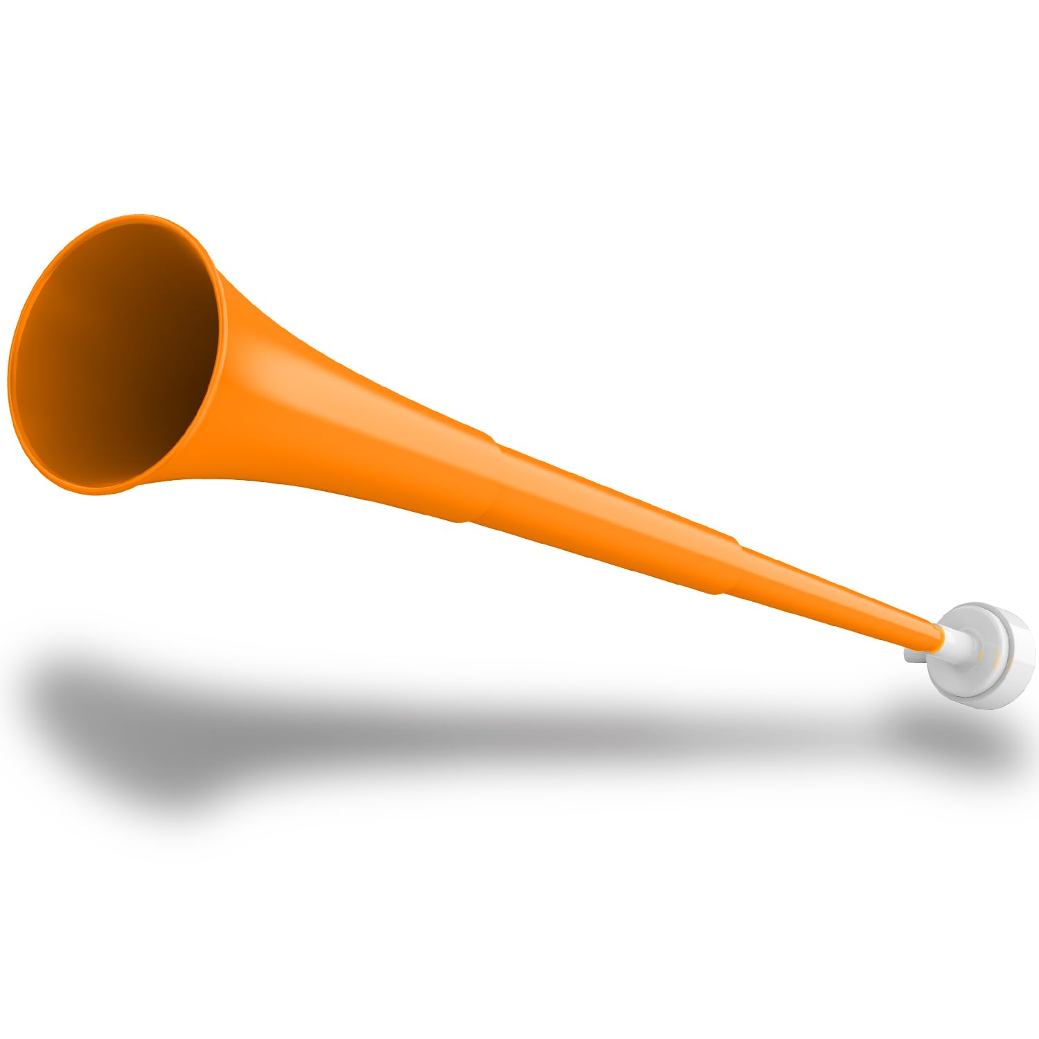 Collapsible Stadium Horn 24 Inch Vuvuzela Plastic Cheering Trumpets Blow Horn Loud Sound Soccer Noisemakers for Sporting Events Graduation Games School Party Supplies (Orange)
