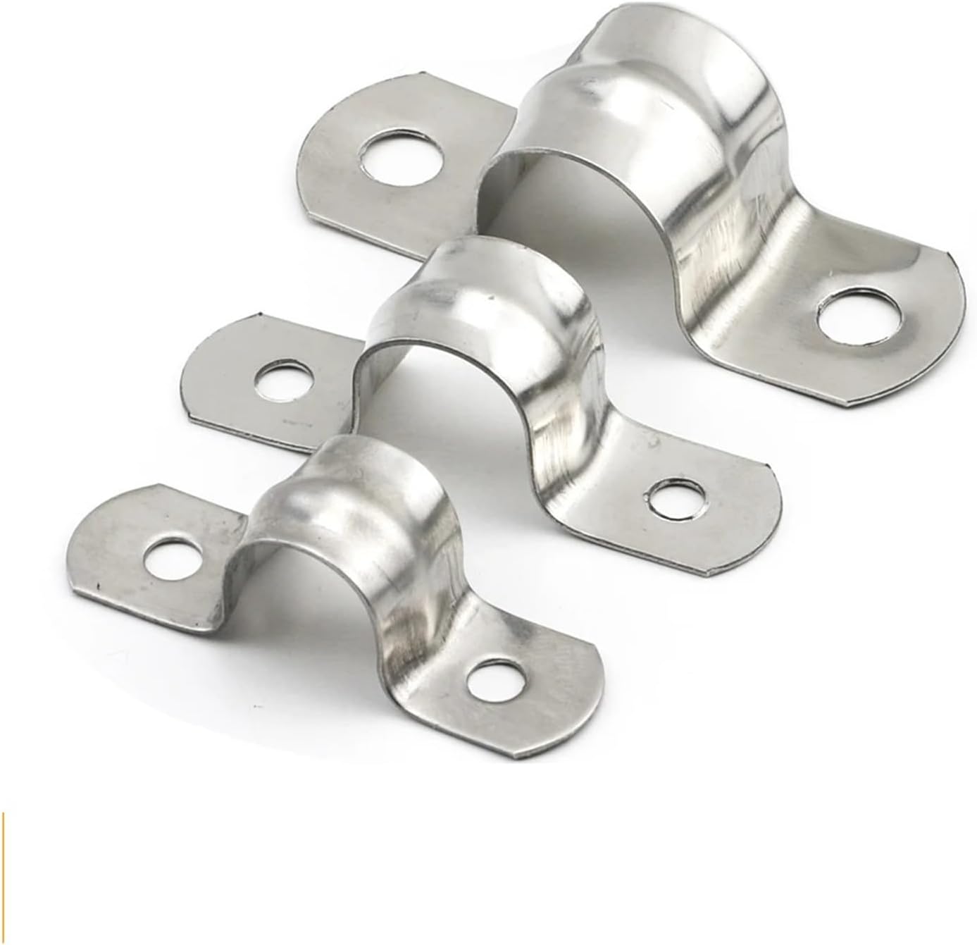U Shaped Pipe Clamp Type 2-10pcs Stainless Steel With Two Holes For Water Pipe Plumbing Piping Saddle Clip(M180-1piece)