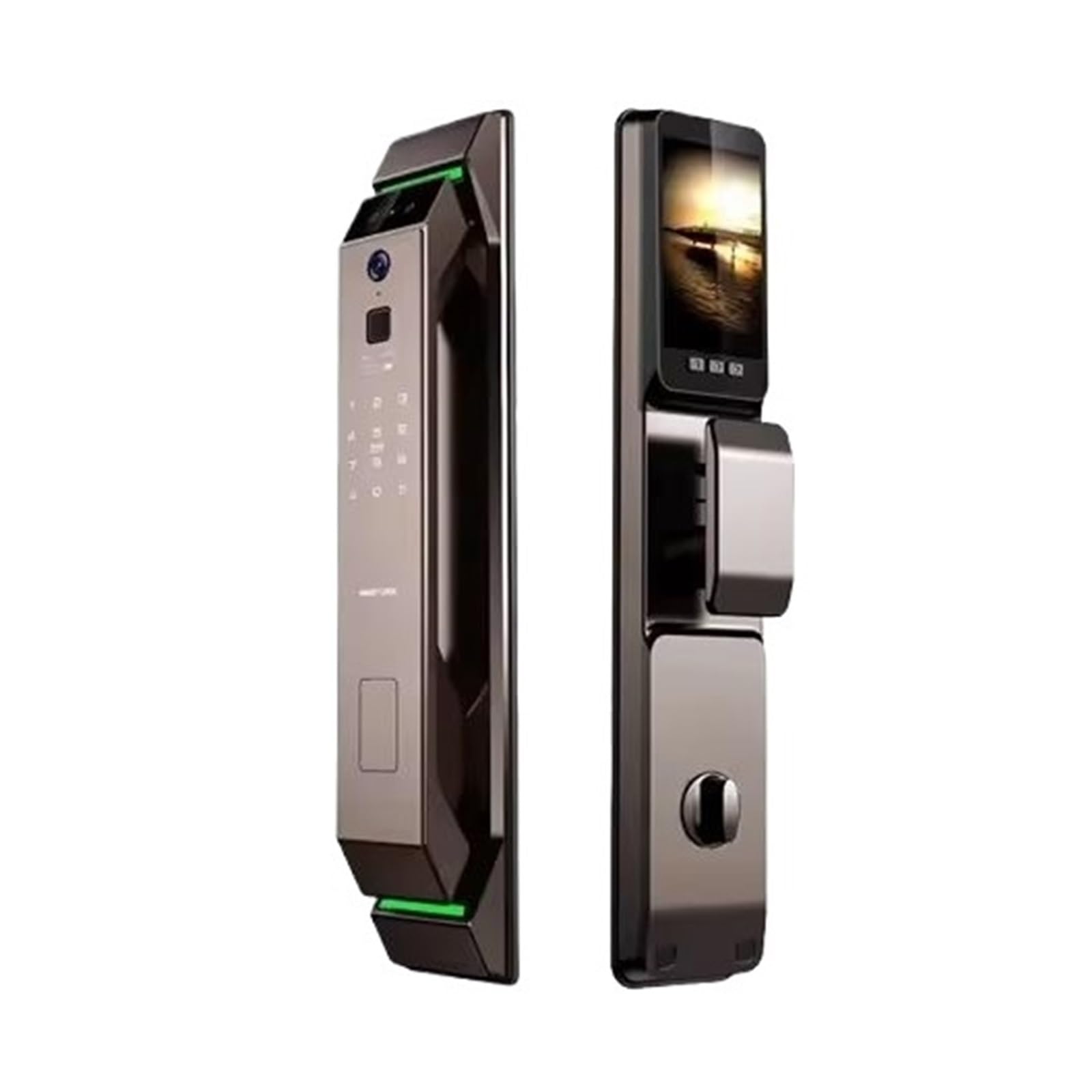 Serrure de porte intelligente avec reconnaissance faciale 3D, empreinte digitale, mot de passe, caméra WiFi, carte RFID, sécurité d'entrée sans clé pour la maison