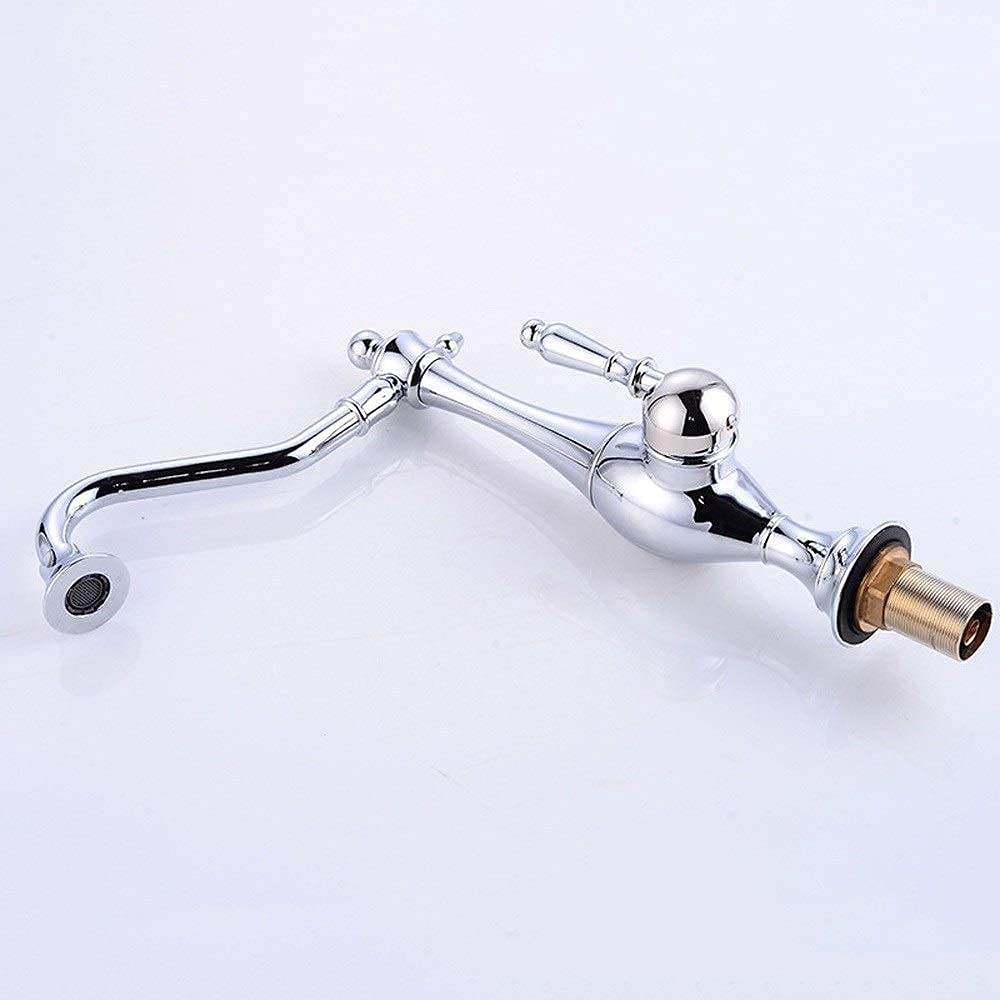 Rubinetti, Rubinetto per lavello placcato Lavello da cucina Rubinetto dell'acqua Rubinetto di lusso tutto in bronzo Rubinetto per vasca Rubinetto carino Accessori per fascia Comfortable