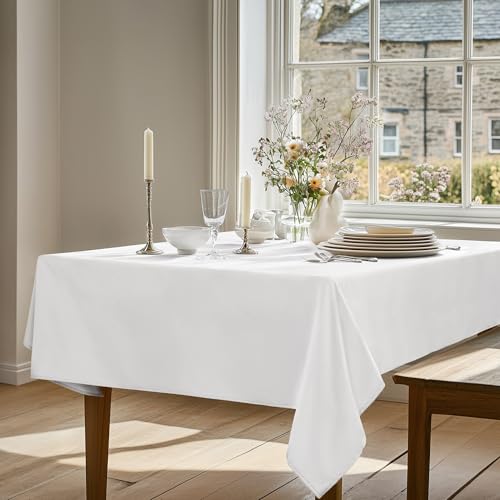 Deconovo �e�[�u���N���X �� �I�N�X�t�H�[�h���n ���� �k�� ������� ���n �z���C�g 140cmx180cm