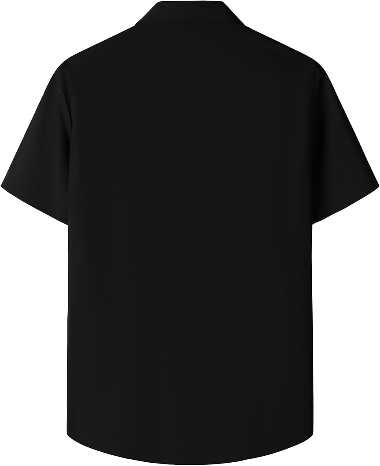 JOGAL Mens Guayabera Shirts Cuban Short Sleeve Casual Button Down Beach Shirt - Image 3