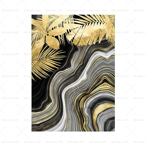 Peinture sur toile moderne pour un salon scandinave chaleureux 40x60cm