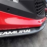 ByLucky- Special Universal Rubber Carbon Fiber Bumper Front Lip;Suitable for Side Skirt Lip Separator! Front Bumper Lip Spoiler,100% Waterproof and Durable(2.5m,Black)