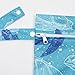 CoolaPeach 2 Pcs Wet Bags Waterproof Reusable Zippered Pocket Cloth Diaper Wet Dry Bags for Travel Beach Pool Swim, Baby Diapers,Gym Yoga Wet Clothes,Swimsuit,water wipes(Blue turtle)