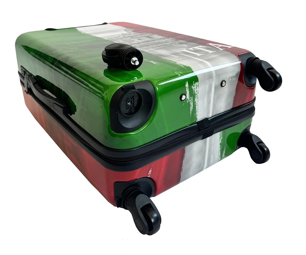 BERTOO Italy XXL Hartschalenkoffer, 99 l, ABS+PC, leichtes Reisegepäck mit 4 abnehmbaren 360°-Rollen, Zahlenschloss, 75 cm