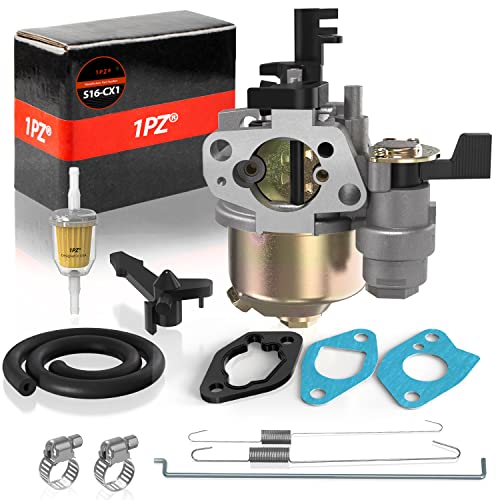 1PZ S16-CX1 Kit Carburador para Motor de Honda GX120 GX160 GX168F GX200 5.5 HP 6.5 HP Generador Cortacésped, con Regulador de Velocidad de Retorno del Acelerador