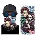 Produktbild Elibeauty lunanana Demon Slayer Bandanas Schal Gesichtsschutz Schal Kopfbedeckungen für den Außenbereich, Festivals, Sport(H07)
