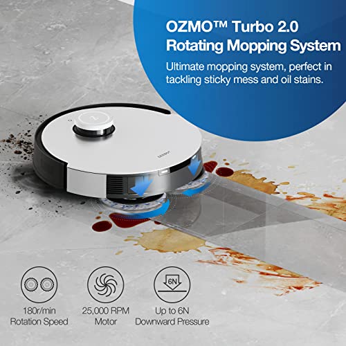 ECOVACS DEEBOT X1 Turbo Robot Vacuum and Mop Combo, 5000Pa Suction, Auto-Cleaning Station, Upgraded Laser Navigation, Obstacle Avoidance, YIKO Voice Assistant, Black by ECOVACS - Image 4