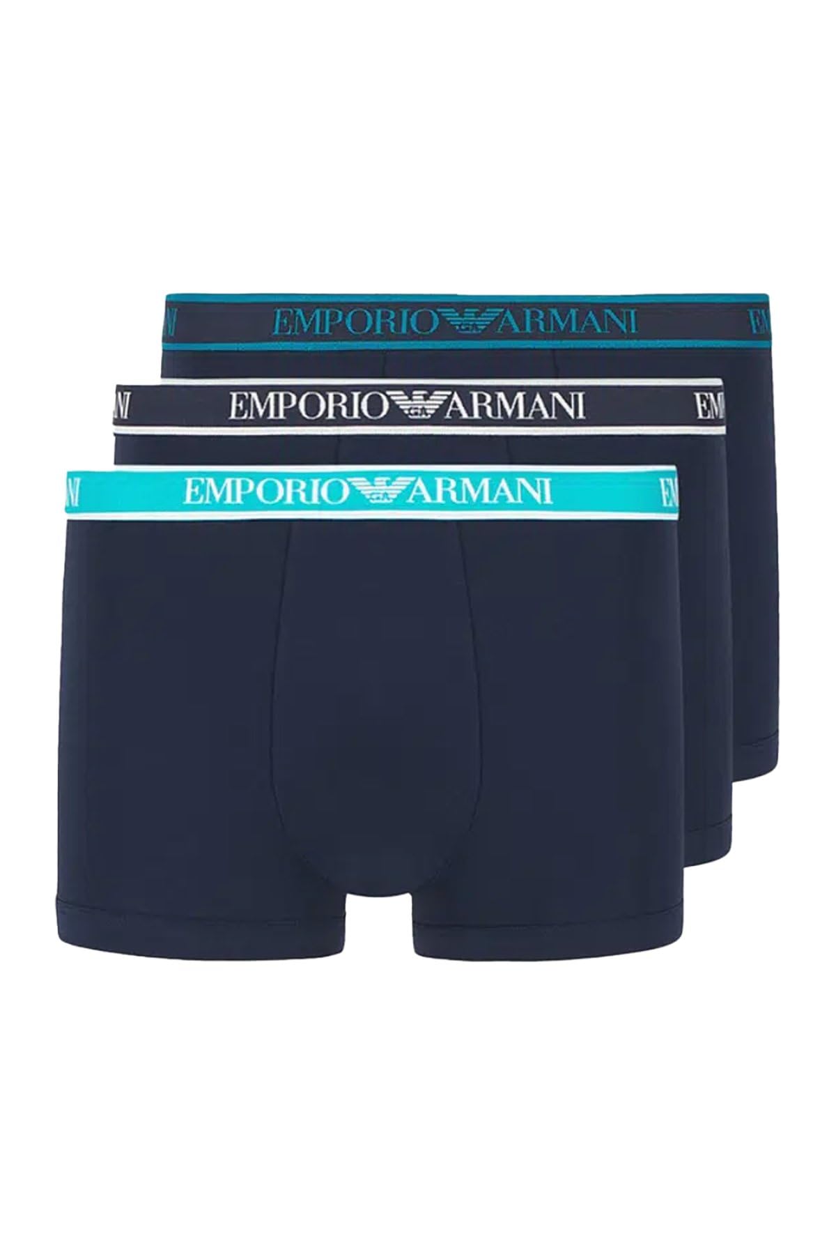 EMPORIO ARMANI Man Core Logoband 3-Pack Trunk Blue L