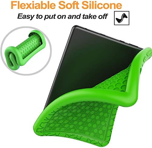 BMOUO Silicone Case for All-New Fire HD 8 & Fire HD 8 Plus (10th Generation, 2020 Release), Anti Slip Shockproof Light Weight Protective Kids Case for Amazon Fire HD 8 Tablet/Fire HD 8 Plus, Green