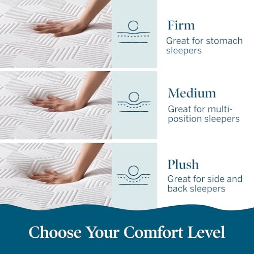 LUCID 10 Inch Memory Foam Mattress - Plush Feel - Infused with Bamboo Charcoal and Gel - Bed in a Box - Temperature Regulating - Pressure Relief - Breathable - King SizeKing Size