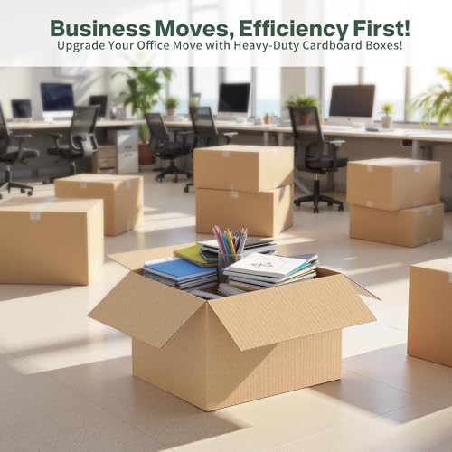 Image of 12x10x8 Shipping Boxes Small Moving Boxes, 25 Packs Cardboard Box Corrugated Boxes Shipping Box Moving Box for Business Packaging Box