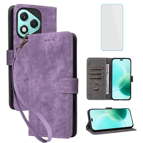 Étui Honor 400 Lite 5G portefeuille en cuir avec protection écran