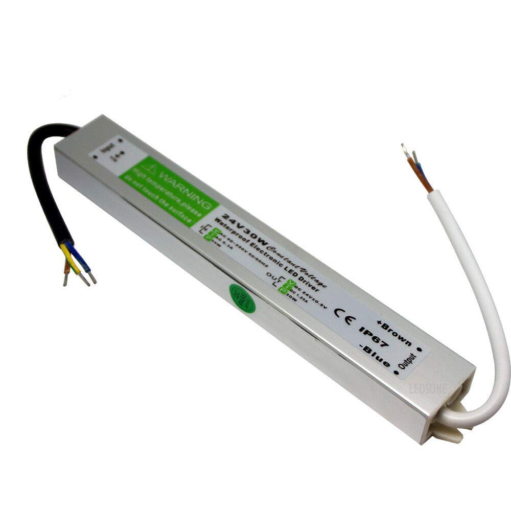 24V 30W IP67 Waterproof LED Driver Transformer for Outdoor Strip Lights